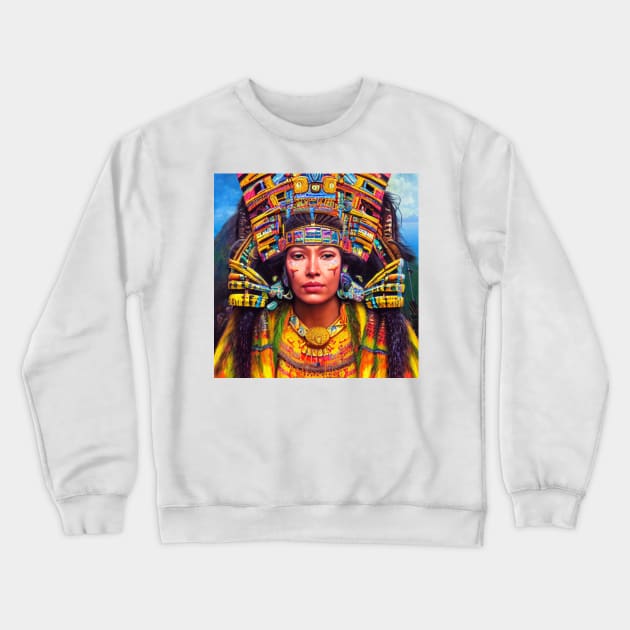 Inca Goddess #5 Crewneck Sweatshirt by Prilidiarts